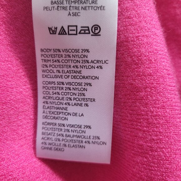 Maeve (Anthropologie) Pink w/ Purple Heart Sweater-XL - Picture 6 of 6